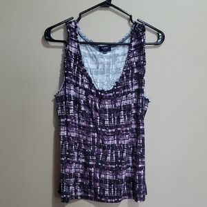💥HOST PICK💥Reitmans Purple Patterned Women's Top Size Xl Petite